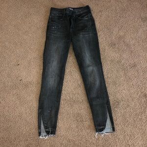 ankle high rise jeans